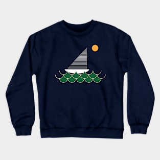 minimalist boat Crewneck Sweatshirt